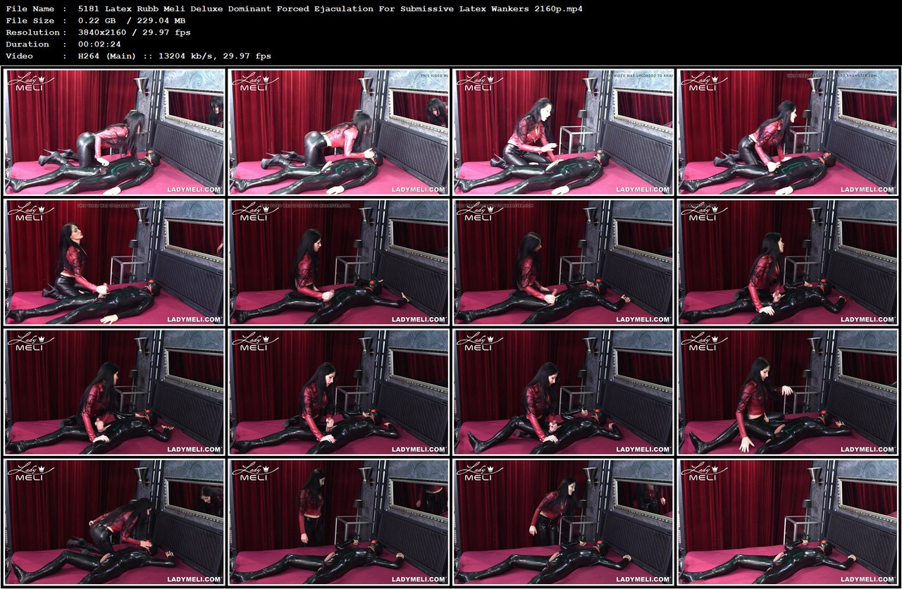 5181 Latex Rubb Meli Deluxe Dominant Forced Ejaculation For Submissive Latex Wankers 2160p mp4