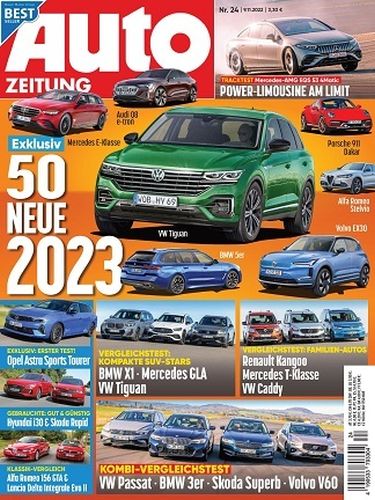 Cover: Auto Zeitung Magazin No 24 vom 09  November 2022