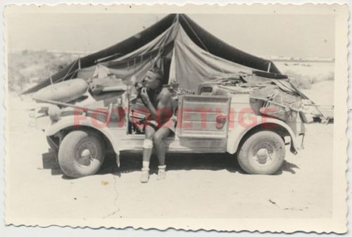 VW Kübelwagen AFRIKAKORPS DAK Stellung bei Derna Wüste Zeltlager