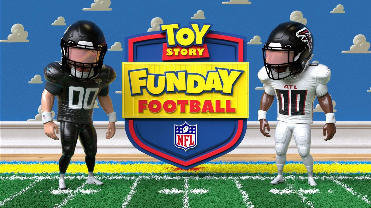 Toy Story invade la NFL, así se jugó Jaguars vs Falcons en el cuarto de Andy