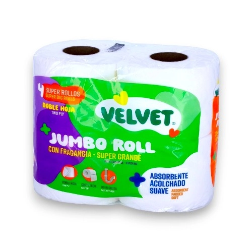 Velvet Papel Higienico Plus 4/1