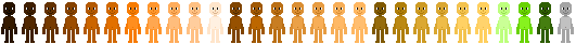 crutches, large, mostly human skin tones