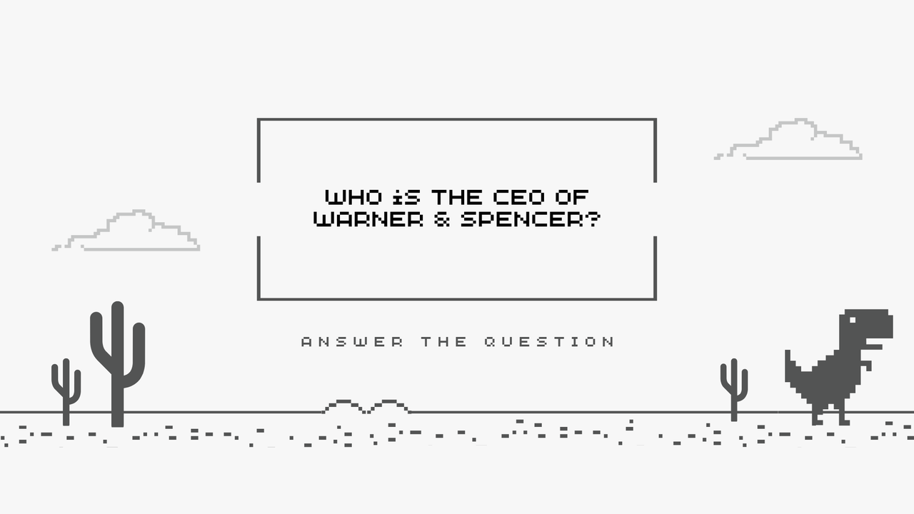 White Gray Modern Pixel Dino Trivia Game Night Presentation