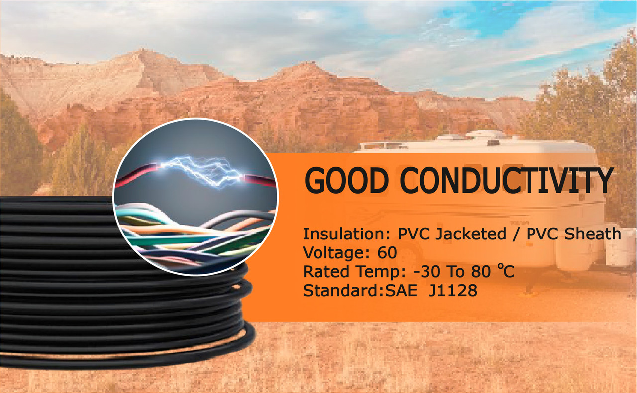 7 wire trailer cable standard