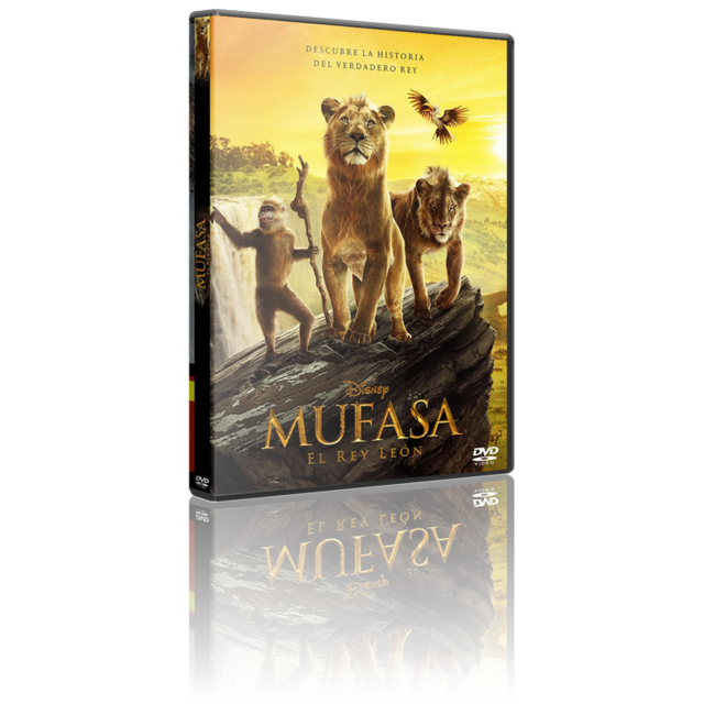 Portada - Mufasa, El Rey León [DVD9 Full][Pal][Cast/Ing/Ita][Sub:Varios][Animación][2024]