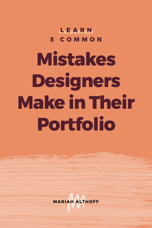 As graphic designers, our portfolio acts as our resume. You don’t need a fancy degree to land your dream design job, but you do need a strong portfolio. Click through to make sure you’re not making these mistakes because they may be costing you clients!