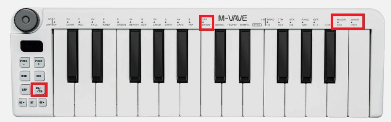 M VAVE 25 Mini Keys Midi Keyboard