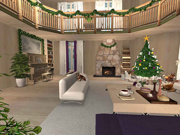 Hellohello: Domy - Stránka 4 Christmas-Chalet-interior-42