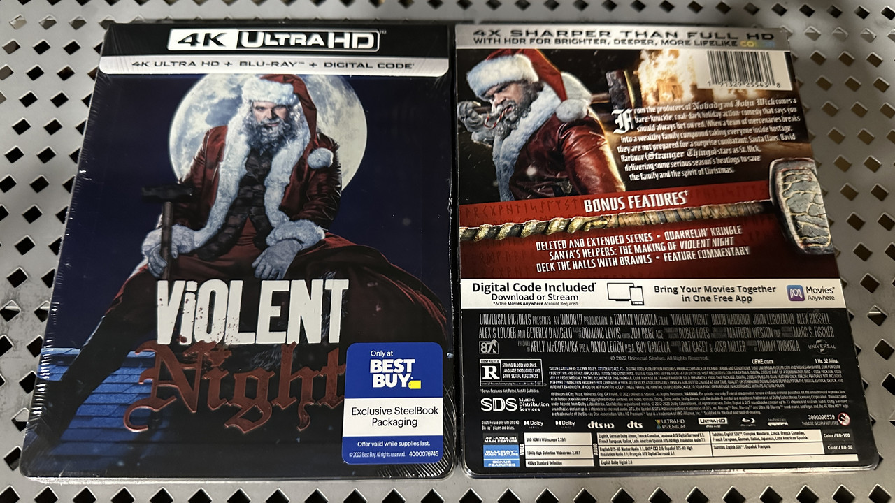 Violent Night 4K SteelBook (Exclusive) – Blurays For Everyone