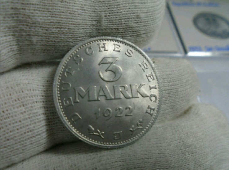 3 Mark 1922 J. República de Alemania. 20190709-172947