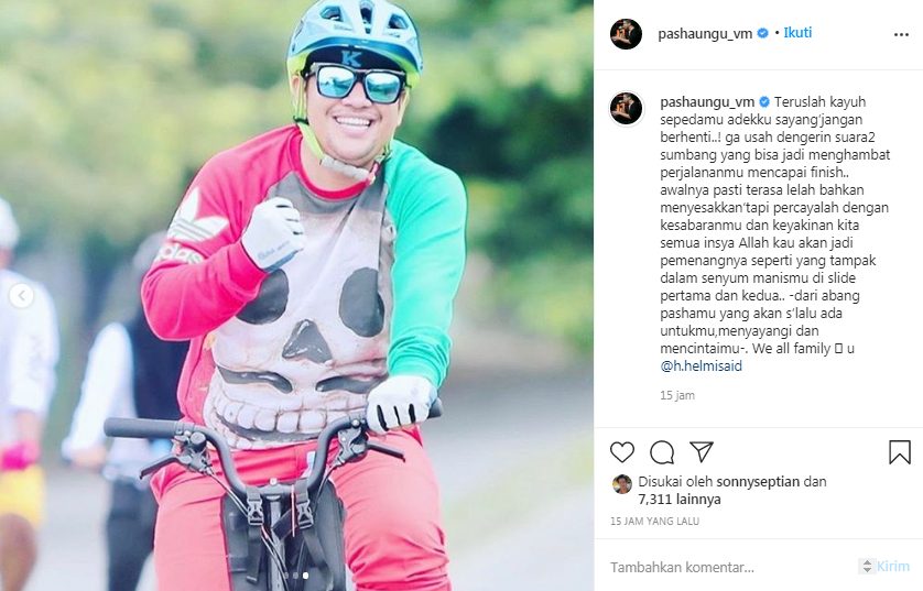Pasha Ungu mengunggah potret sang adik