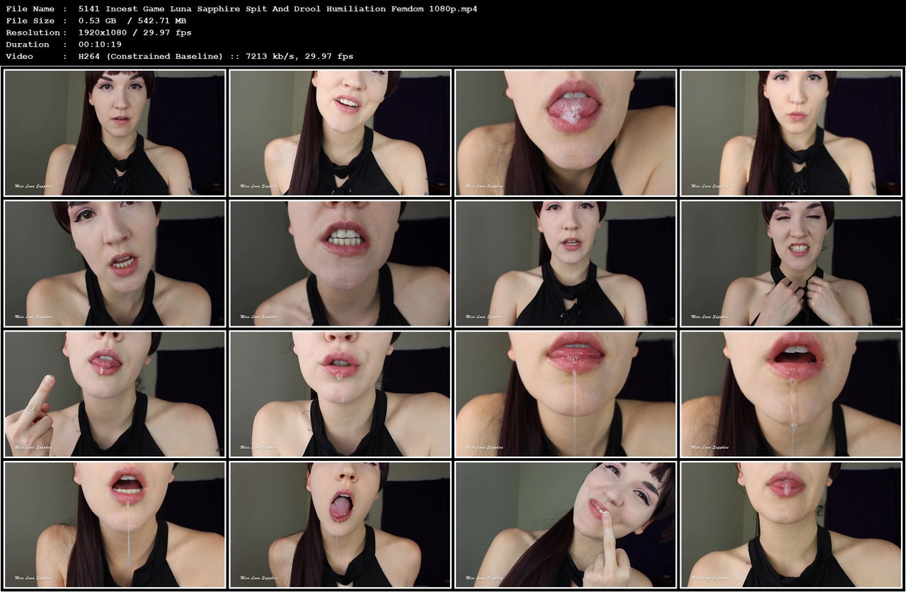5141 Incest Game Luna Sapphire Spit And Drool Humiliation Femdom 1080p mp4