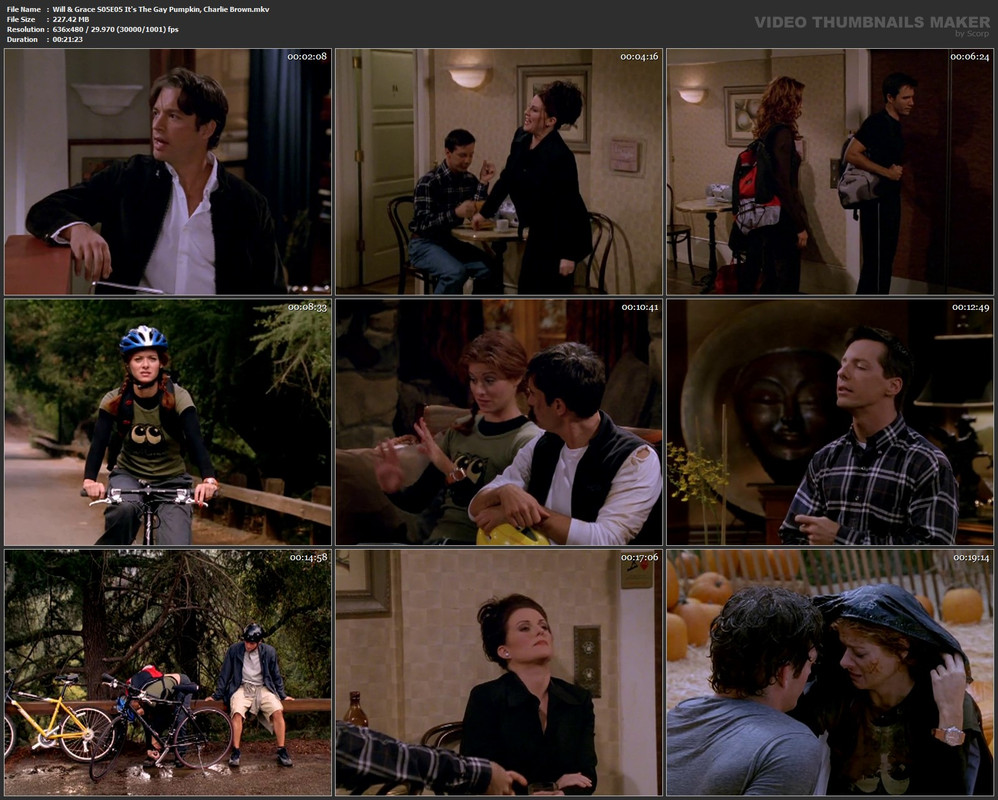 Will & Grace S05E05 It's The Gay Pumpkin, Charlie Brown.mkv