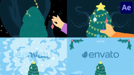 Videohive - Christmas Tree Decoration Logo | for After Effects - 49301450