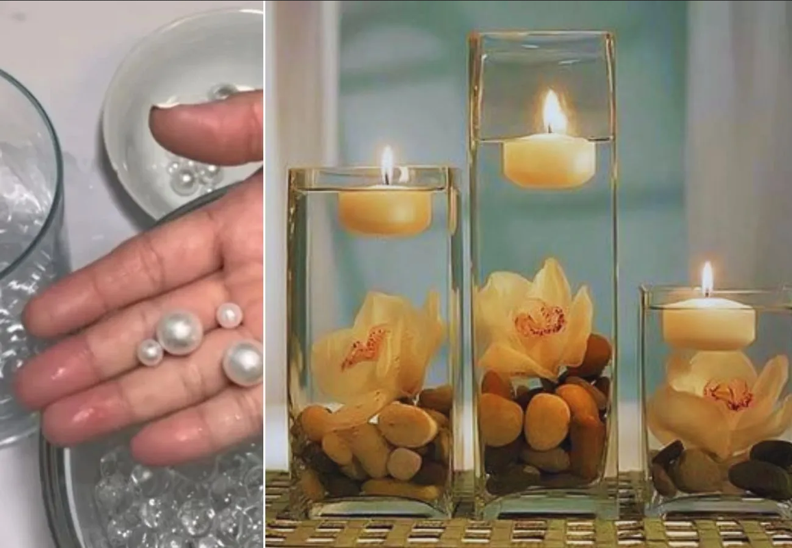 Así es como se hacen las velas flotantes para la decoración del hogar