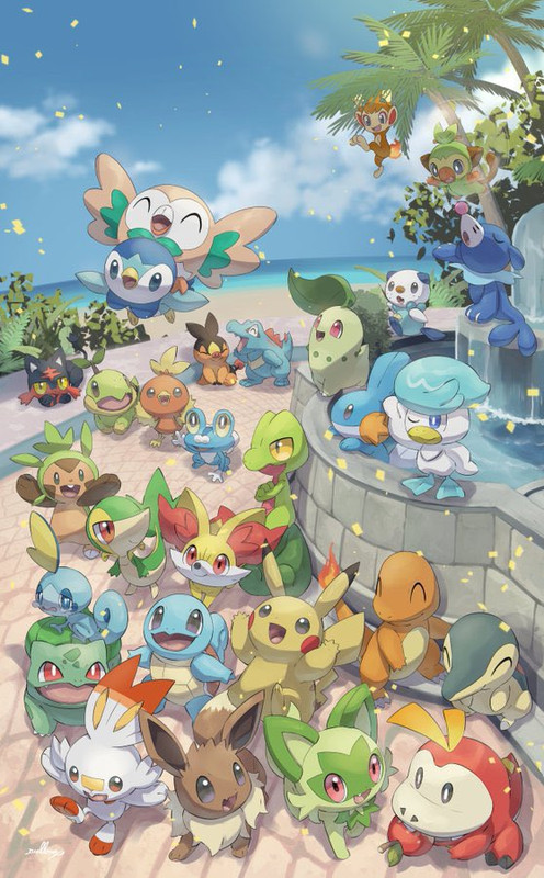 pikachu-eevee-rowlet-piplup-bulbasaur-an