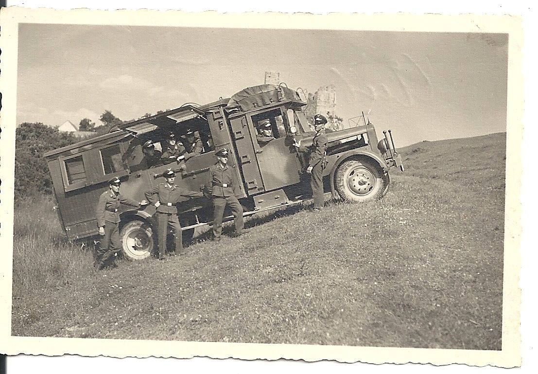 Orig.Foto LKW Luftwaffe Geländefahrt WW2