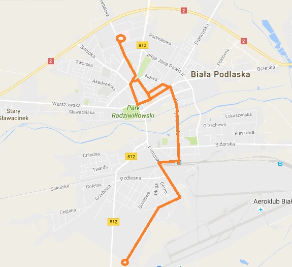 mapa komunikacja geo E