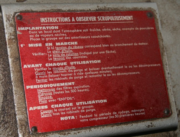 plaque instructions