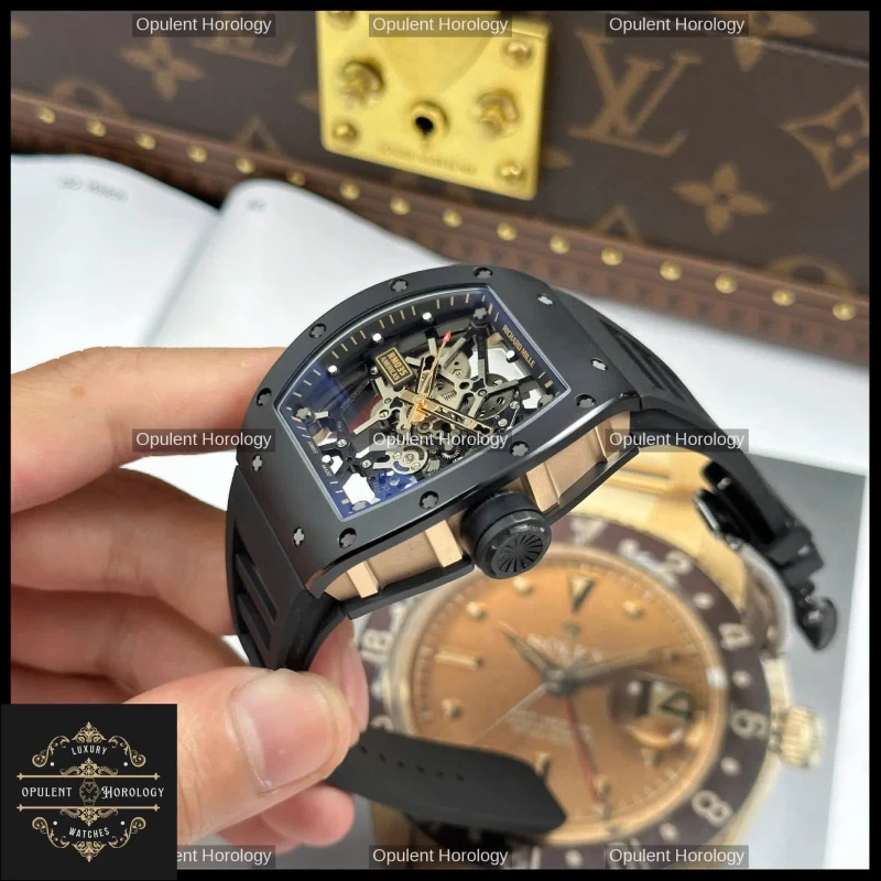 Richard Mille RM 035 Americas Toro – Black Ceramic Skeleton 40mm - Super Clone