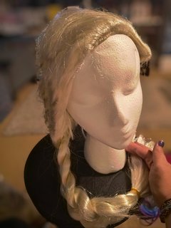 Blonde Long Plait Wig