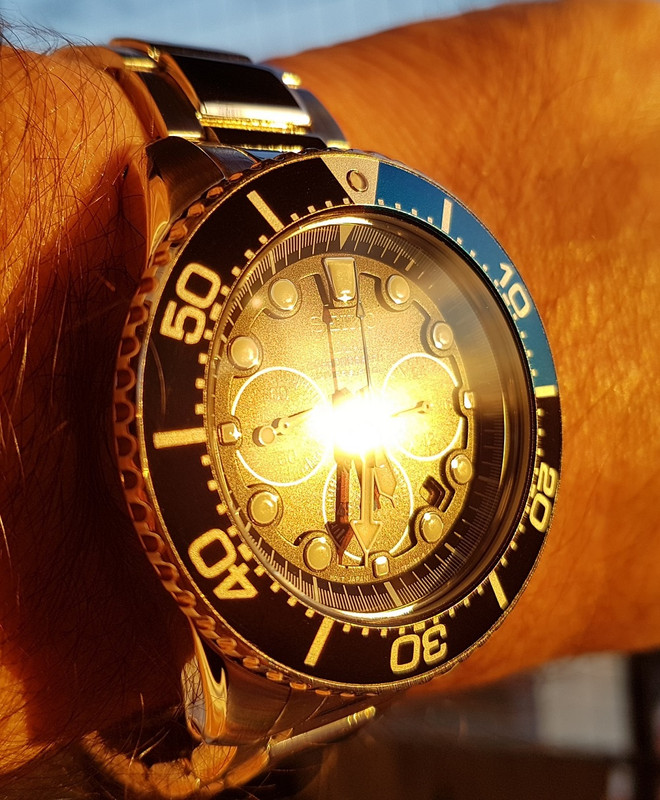 Seiko Solar Daytona Submariner Black  SSC017 200M