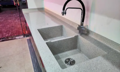 Bồn rửa liền khối 01