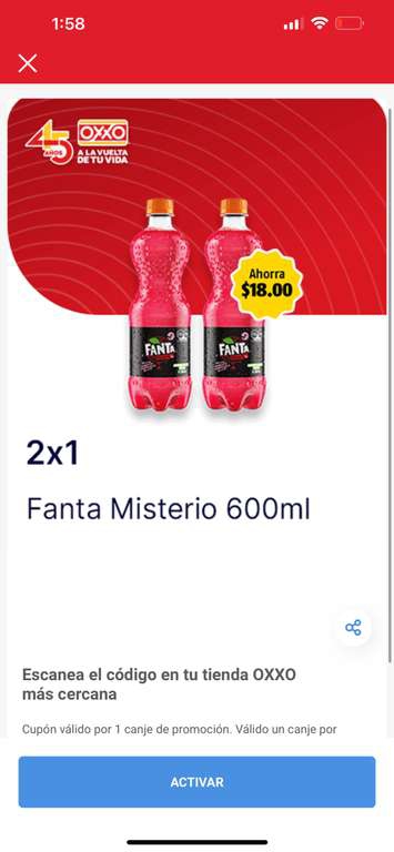 Oxxo: 2x1 Fanta Misterio 600ml 
