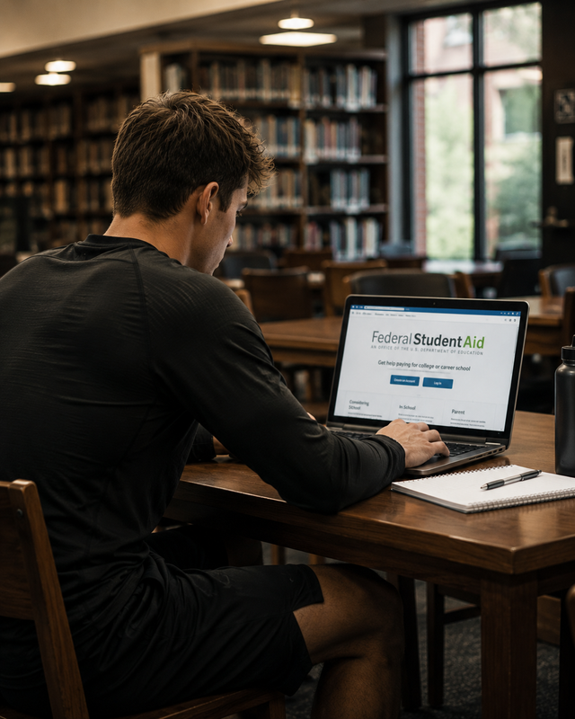 Student-athlete — swap via Admin → Site Settings