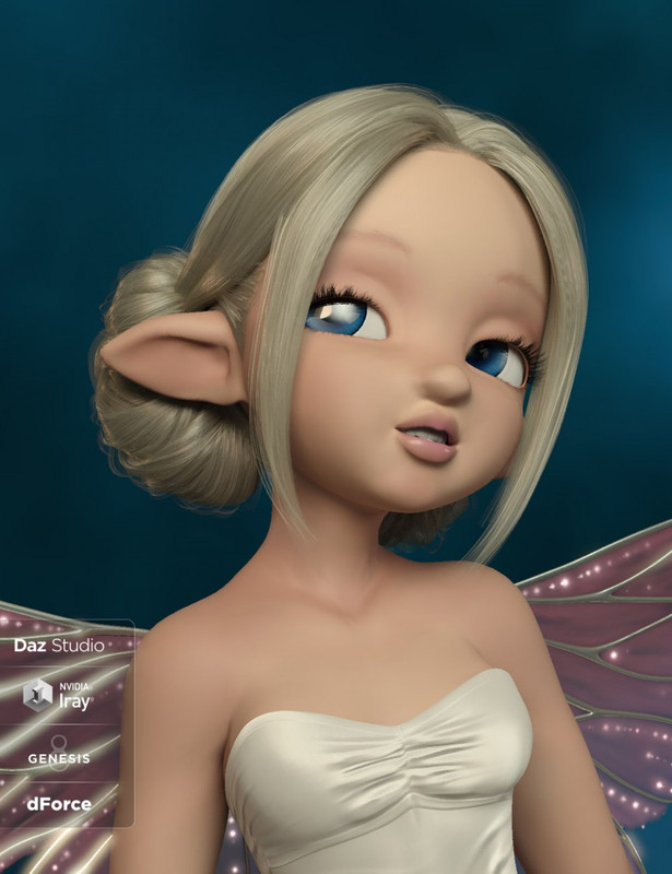 Skyla Hair for Genesis 3 and 8 Female(s)