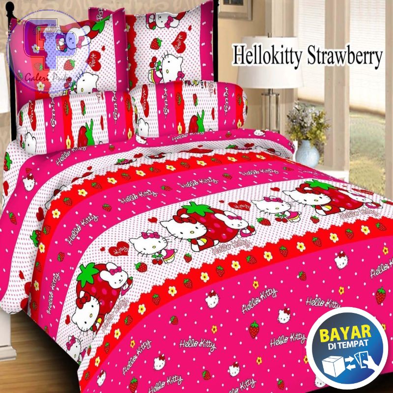 Sprei Karakter Hello kitty Size 120 x 200