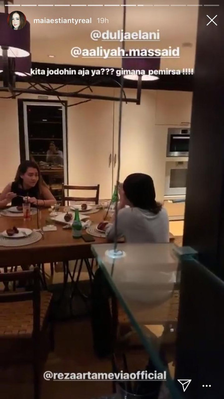Aaliyah Massaid dan Dul Jaelani (Instagram Story @maiaestiantyreal)