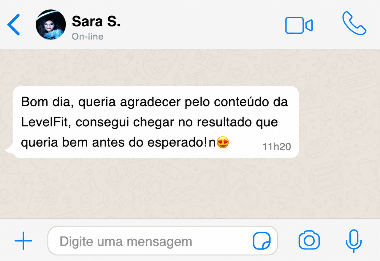 Print de feedback de aluna 3