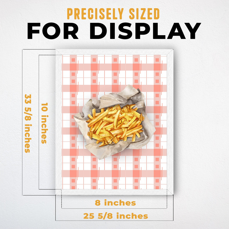 (IP026039C) Fries On Checkered Table