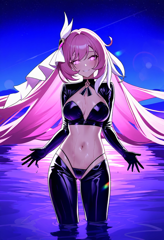 1girl, elysia (herrscher of human_ego) (honkai impact),  reoen, {reverse bunnysu s-3990476273