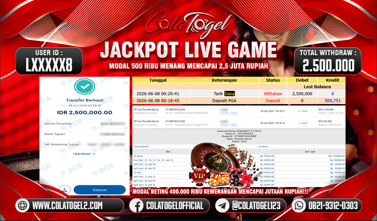 JACKPOT LIVE GAME!!