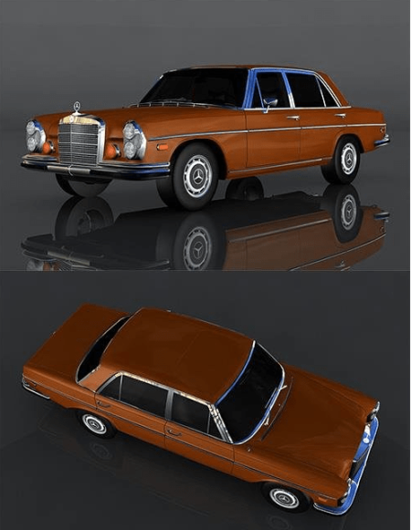 1972 Mercedes-Benz 300 3D Model o93251