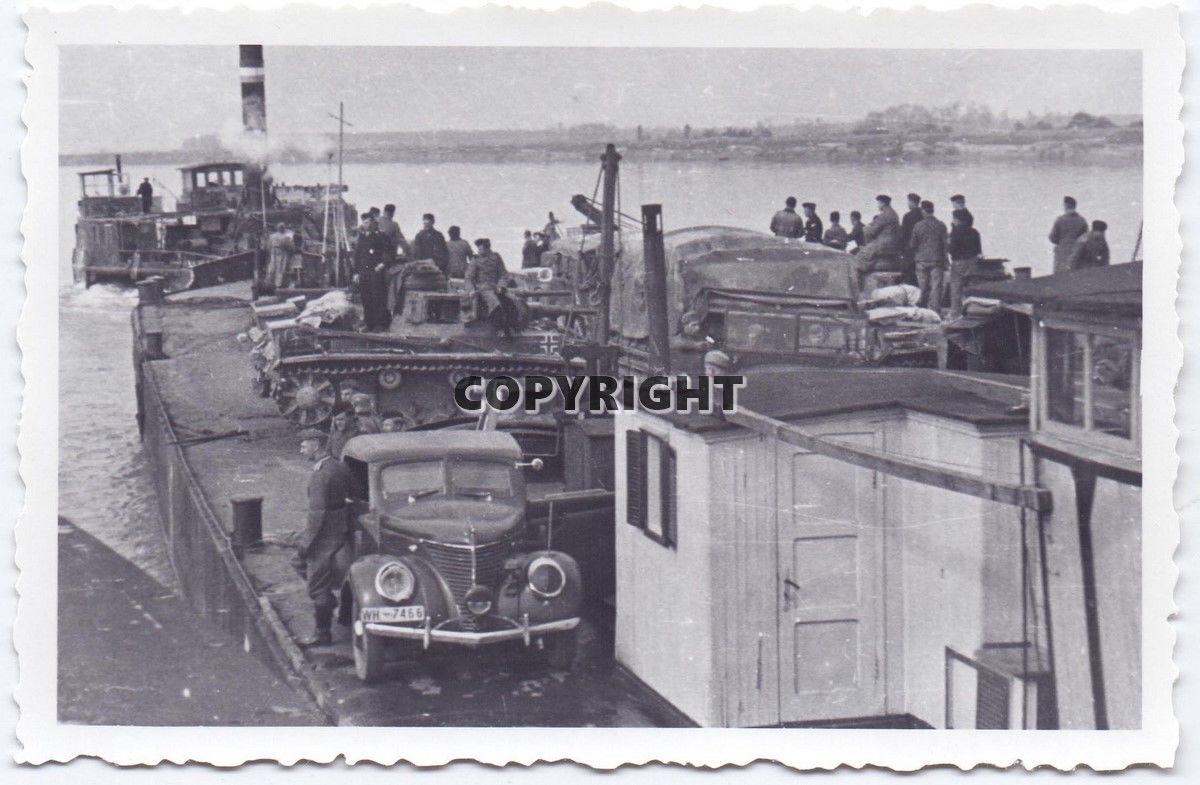 Foto Schiff Verladung Panzer Tank Pkw Boot Lkw Ü