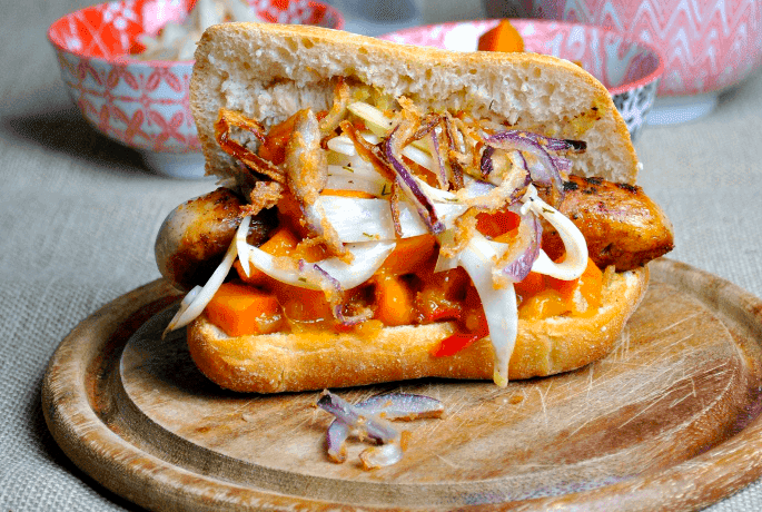 Bocadillo de salchichas