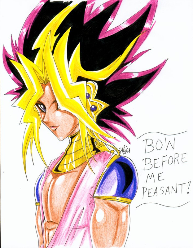 Hình vẽ Atemu (Yami Yugi) bộ YugiOh (vua trò chơi) - Page 2 1_Atemp_154