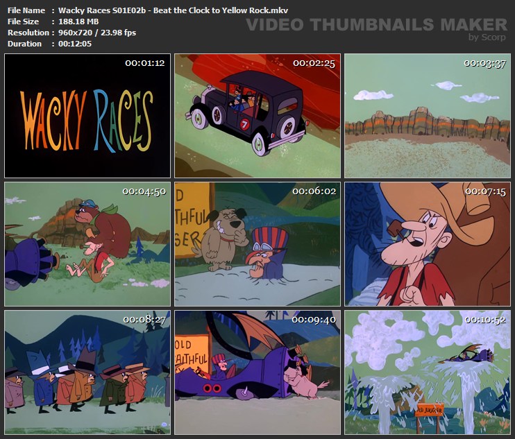 Wacky Races S01E02b - Beat the Clock to Yellow Rock.mkv