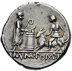 Glosario de monedas romanas. NUMA POMPILIO. 4