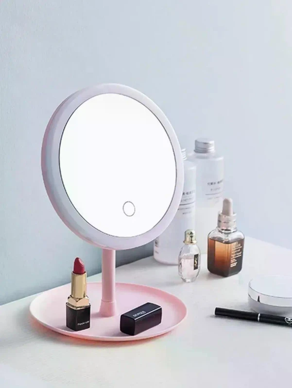 Espejo de maquillaje con iluminaci&oacute;n LED