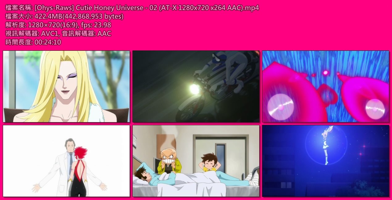[Ohys-Raws] Cutie Honey Universe - 02 (AT-X 1280x720 x264 AAC).m