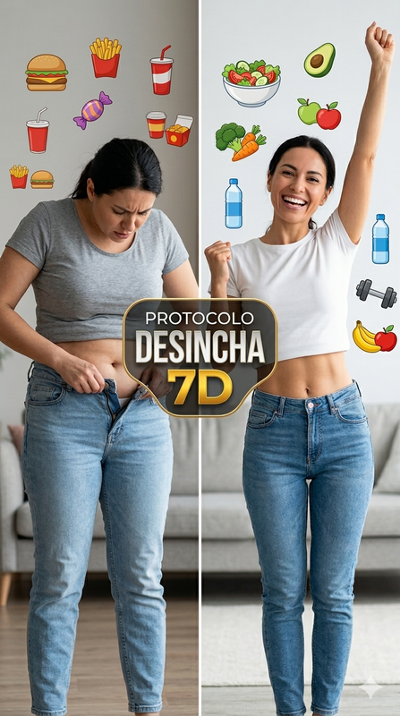 Mockup do Ebook Protocolo Desincha 7D