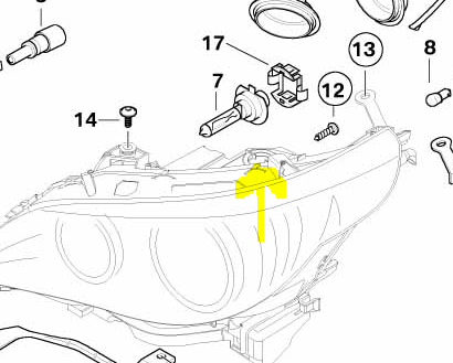 Missing Headlight Rubber Dust Cap