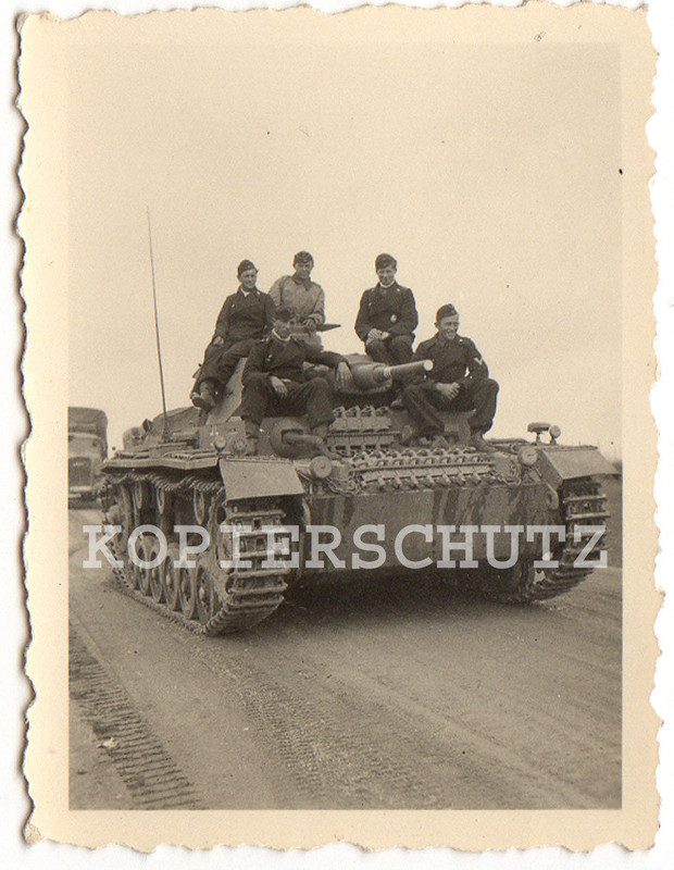 Foto deutscher Panzer 2.WK (2) 3 Abschussringe
