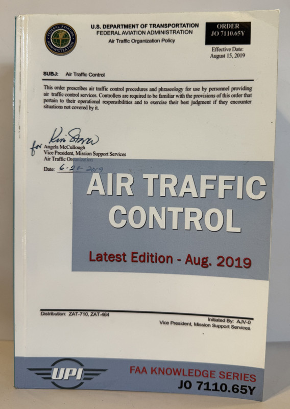 Air Traffic Control. Latest Edition-August, 2019