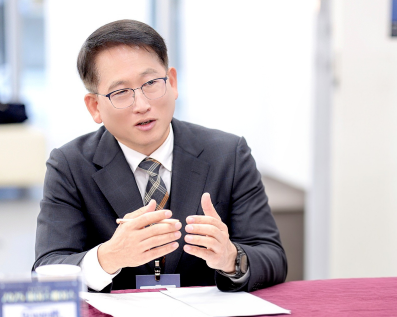 김성복 CSO가 인터뷰에 응하고 있다. [사진=그라운드케이]