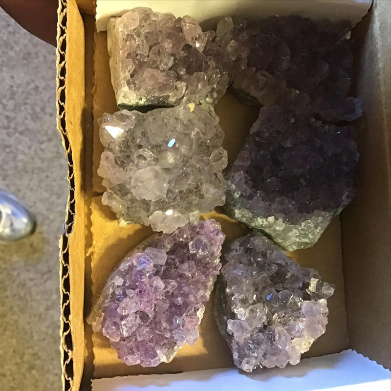 amethyst clusters